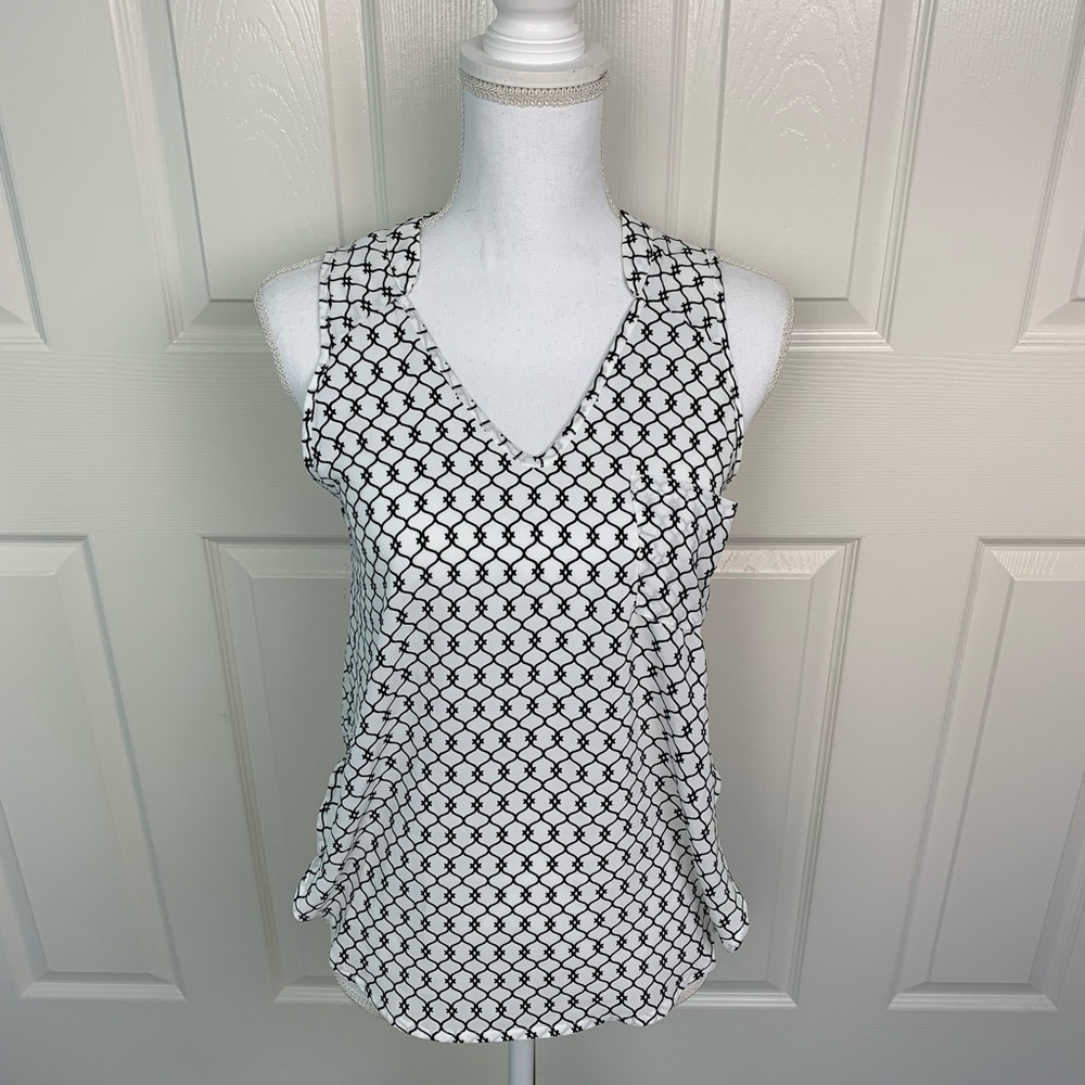 NWT LUSH Pattern Design Tank Top Blouse Shirt XS